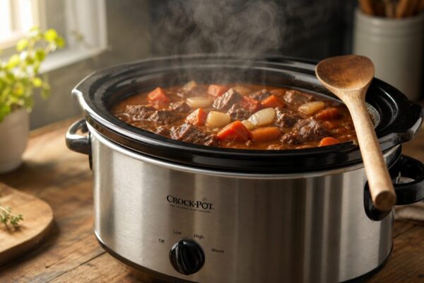 Slowcooker recepten voor mannen: 10 makkelijke toppers waarbij jij vooral op start drukt
