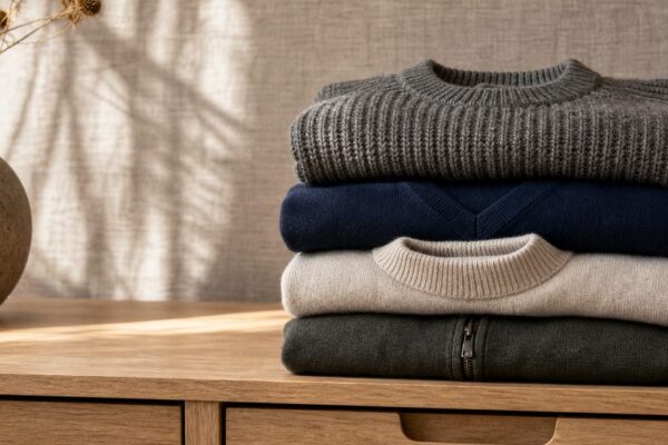 Trui heren kopen: welke materialen en fits zijn slim, en welke pillen na twee wasbeurten?